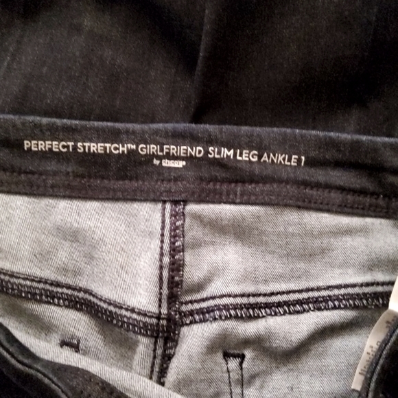 Chico's Perfect Stretch Girlfriend Slim Leg Ankle Jeans - Picture 10 of 13